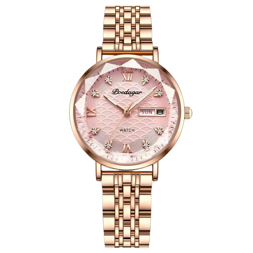 Poedagar 3011 Waterproof Luxury Watch for Women - Perfect Blend of Fashion and Function