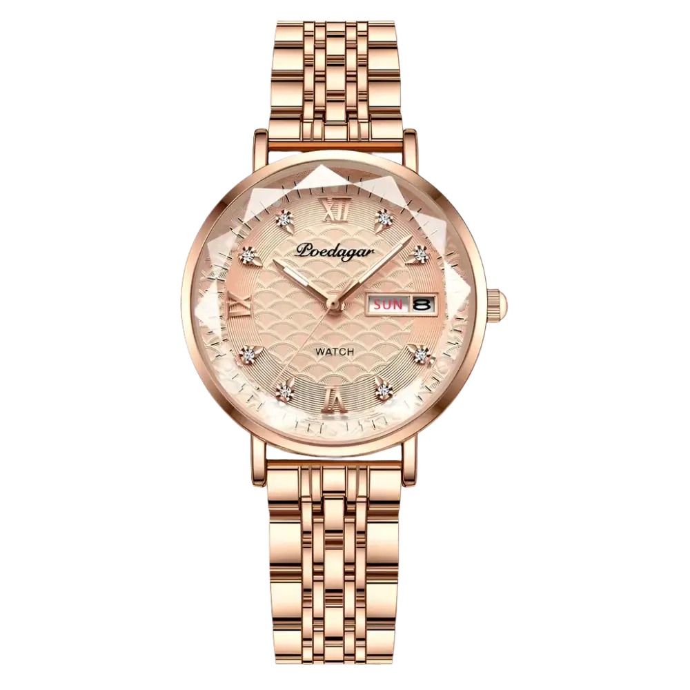 Poedagar 3011 Waterproof Luxury Watch for Women - Perfect Blend of Fashion and Function