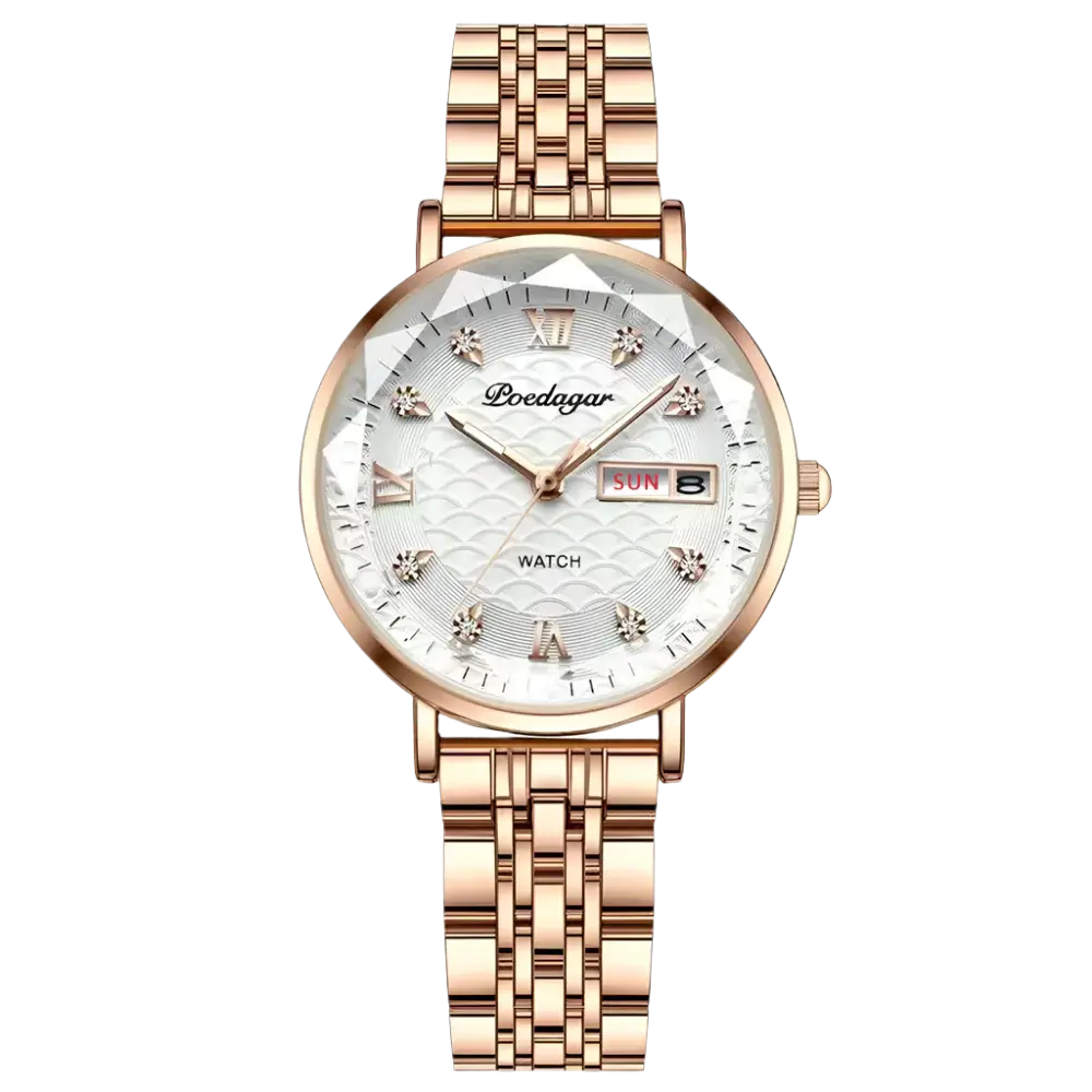 Poedagar 3011 Waterproof Luxury Watch for Women - Perfect Blend of Fashion and Function