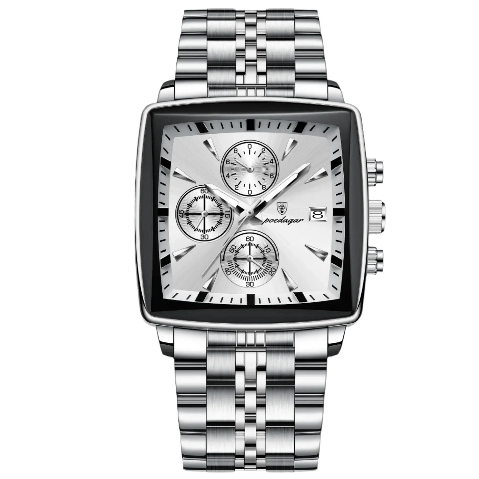 Poedagar 866 Luxury Waterproof Men's Watch with elegant design and chronograph features.