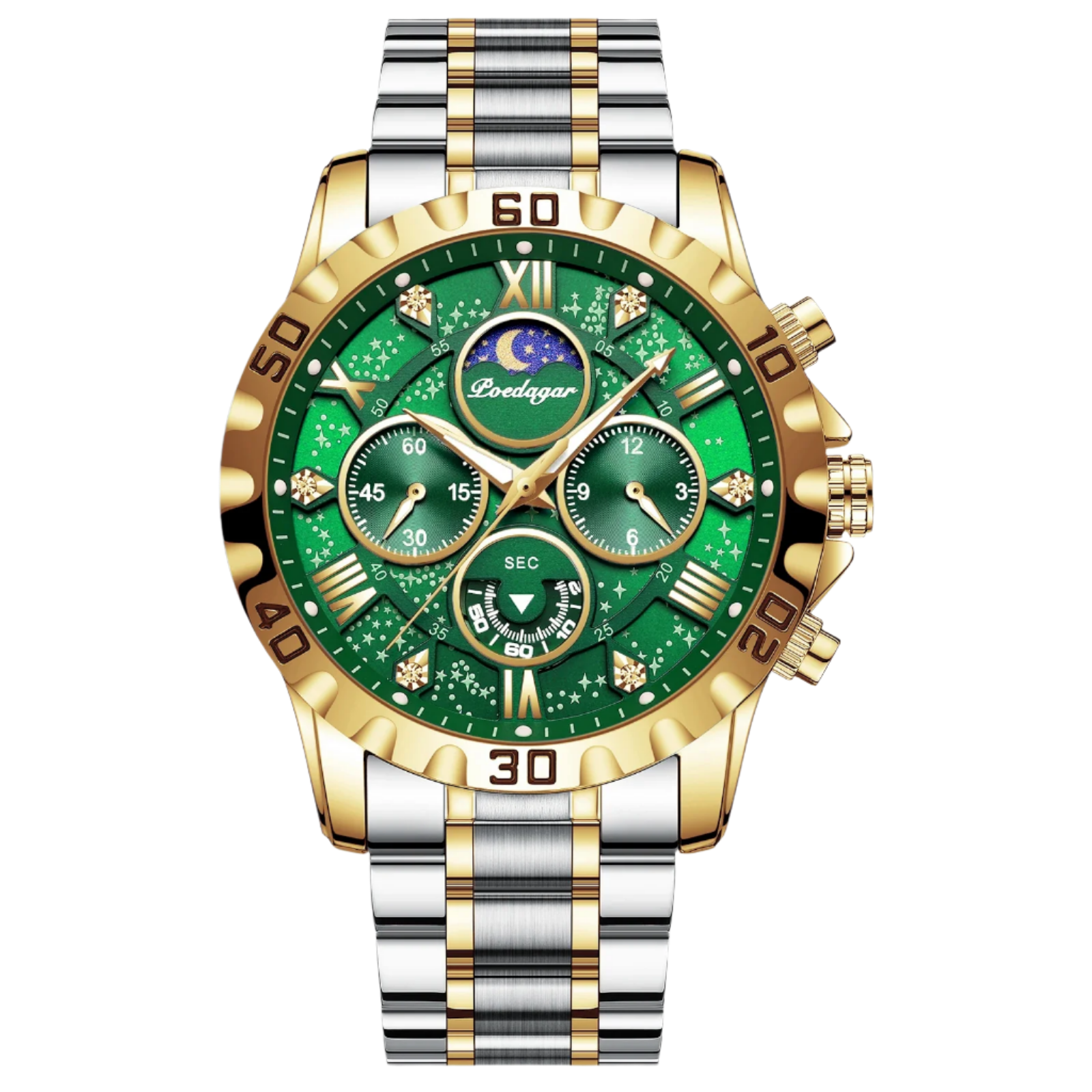 Poedagar 973 Luxury Men’s Waterproof Watch - Premium Quality with Classic and Modern Design